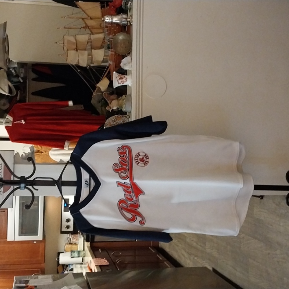 Red Sox White and Blue Jersey Bye Dynasty -Size Large - Picture 3 of 7